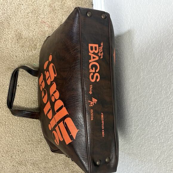 Vintage 70s 80s Air-Tex The Idea Bag Faux Leather Travel Flight Bag Carry On - Picture 2 of 7